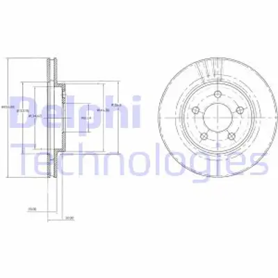 DELPHI BG3594 Fren Aynası On 