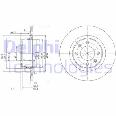 DELPHI BG3621 Arka Fren Dısk Aynası C5 C5 Iı 2,2hdı 2,0hdı 1,8 16v 3,0 V6 2,0 16v Hpı 2,0 16v 01> E169143