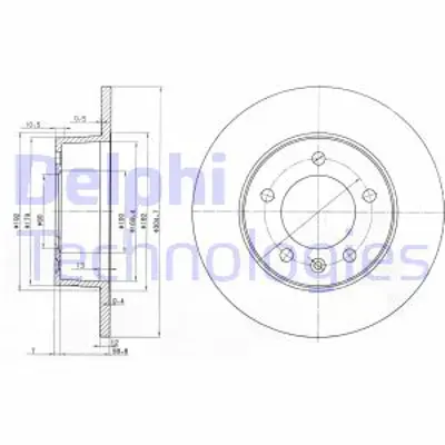 DELPHI BG3681 Arka Fren Aynası (Dıskı) Renault Master Iı Opel Movano 01>10 1.9 Dtı 2.2 Dtı  2.5dcı 2.8 Dcı  4320600QAA 8671017415 9111045