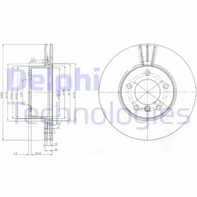 DELPHI BG3998 Fren Dıskı On Havalı Bmw E81 E82 E87 E88 E90 E91 E92 Z4 E89 34116772669