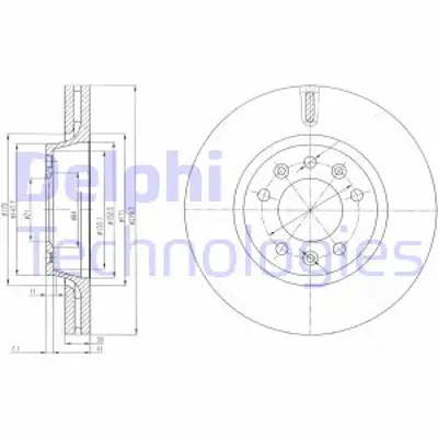 DELPHI BG4084 Fren Dıskı (Cıftlı Paket) Delıksız On  Dıspatch Jumpy  Scudo  Expert  Proace 01/2007 > 4249J9 9467548387 SU001A1063