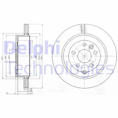 DELPHI BG4125 Arka Fren Dıskı Freelander 2 2.0-3.2 Td LR001019
