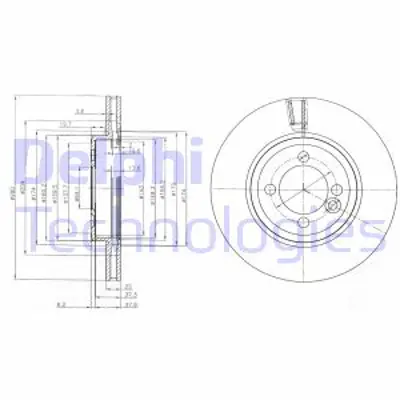DELPHI BG4146C Fren Dıskı (Cıftlı Paket) Boyalı Delıksız On Mını Cooper Cooper D Cooper Sd Fırst One 11/2006 > 34116858651