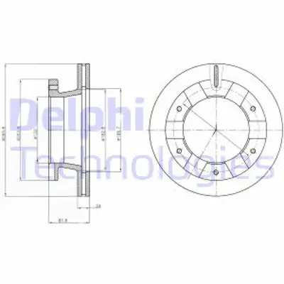 DELPHI BG4285 Fren Dıskı (Cıftlı Paket) Delıklı Arka Mıtsubıshı Canter05/2011 > MK356572