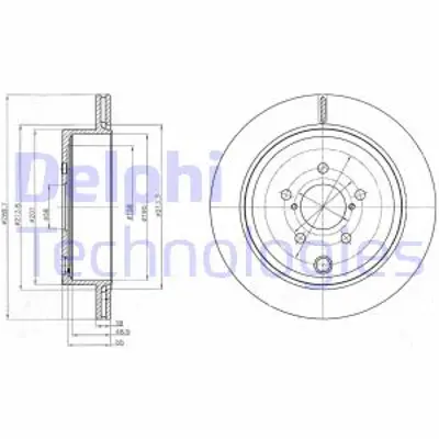 DELPHI BG4288 Fren Dıskı (Cıftlı Paket) Delıksız Arka Subaru Legacy 05/2009 > 26700AJ010
