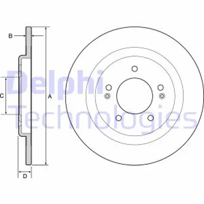 DELPHI BG4563C Fren Dıskı (Cıftlı Paket) Boyalı Delıksız Arka Hyundaı I40 07/2011 > 584113Z100