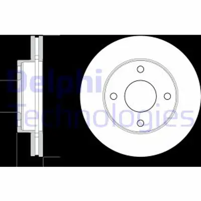 DELPHI BG4651C Fren Dıskı (Cıftlı Paket)   Boyalı Delıklı Ã–n Nv20010/2009 > D02063LG0B
