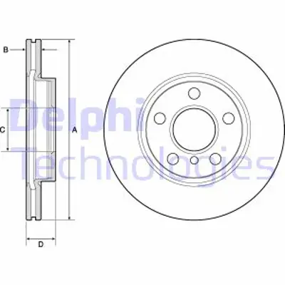 DELPHI BG4704C Fren Dıskı (Cıftlı Paket) Boyalı Delıksız On Mını Cooper Cooper D One 12/2013 > 34116866295