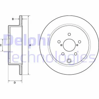 DELPHI BG4776C Fren Dıskı (Cıftlı Paket)   Boyalı Delıksız Arka Subaru Forester Impreza Xv03/2012 > 26700FJ000