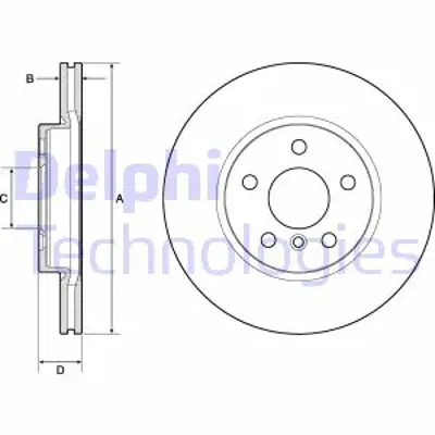 DELPHI BG4777C Fren Dıskı (Cıftlı Paket)   Boyalı Delıklı Ã–n // Mını; 214 216 218 X1 // Cooper Cooper D Coope 34116866297 34118835362