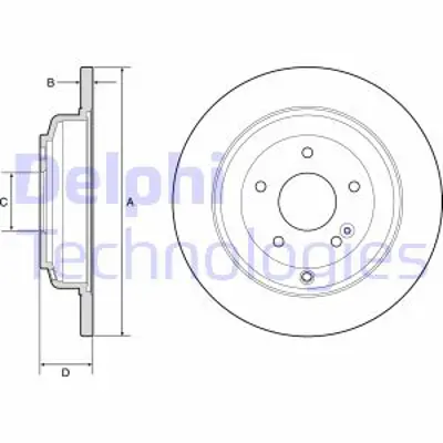 DELPHI BG4793C Fren Dıskı (Cıftlı Paket)   Boyalı Delıksız Arka Genesıs Coupe01/2008 > 584112M000