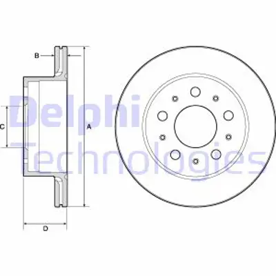 DELPHI BG4796C Arka Fren Dıskı Boxer Iıı Jumper Iıı Ducato Iıı 13> Delıklı 1612435880 51957512