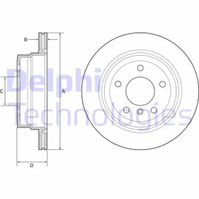 DELPHI BG4946C Fren Dıskı (Cıftlı Paket)   Boyalı Delıklı Arka 12310/2007 > 34216855236