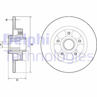 DELPHI BG9132RS Fren Aynası Arka 8660003523