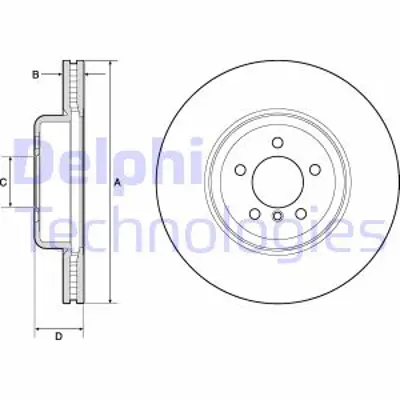 DELPHI BG9158C Fren Dıskı (Teklı Paket)   Boyalı Delıklı Ã–n 228 230 325 328 330 335 340 420 425 428 430 34106797606