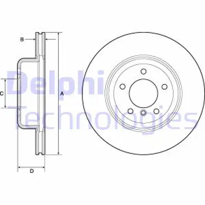 DELPHI BG9162C Fren Dıskı (Teklı Paket)   Boyalı Delıklı Ã–n Z401/2009 > 34116794427
