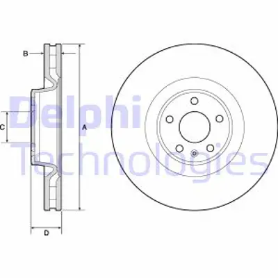 DELPHI BG9172C Fren Aynası On 4G0615301P
