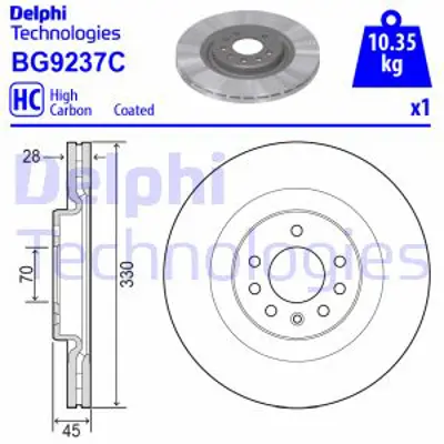 DELPHI BG9237C Fren Aynası On 95517219