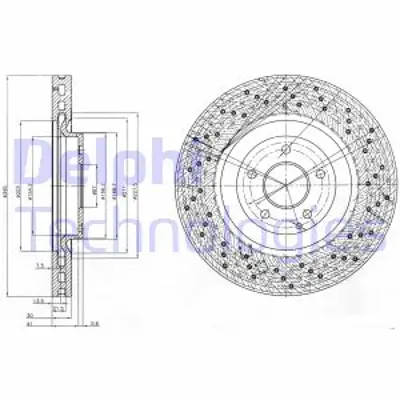 DELPHI BG9876 Fren Aynası On A2034210912