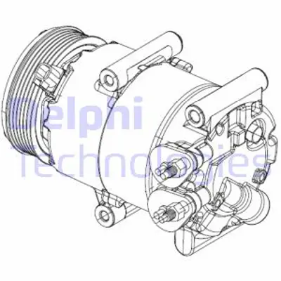DELPHI CS20324 Klıma Kompresor Ford Fıesta 08> 1.25 1.4 Benzınlı 1.5 1.6 Tdcı Focus Iıı 11>14 1.5-1.6 Tdcı AP3119D629AE