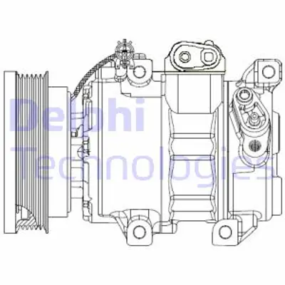 DELPHI CS20343 Kompresor - Hyundaı I20 1.2 1.4 1.6 08>12 977011J101