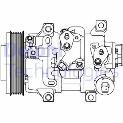 DELPHI CS20478 Kompresor - Toyota Aurıs Avensıs Verso 1.6 1.8 2.0 07> 883101A660