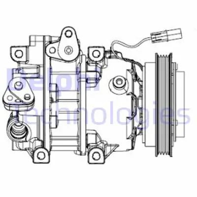 DELPHI CS20493 Kompresor - Hyundaı Accent 09/2006 > 01/2009 977011E001