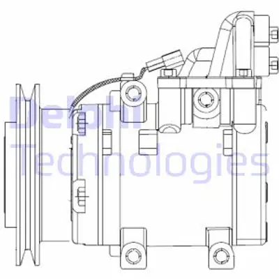 DELPHI CS20524 Kompresor  Ranger  B2500 Bt-50 11/1998 > 10/2012 XM3419D692BA
