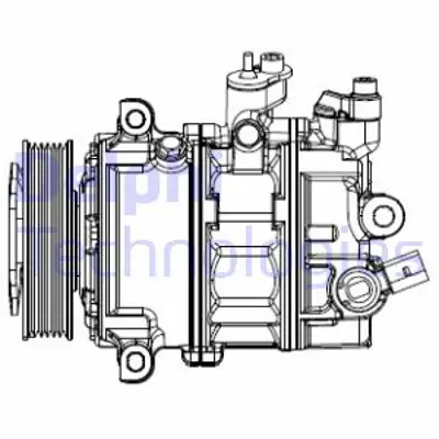 DELPHI CS20529 Kompresör Vw Jetta 5C0820803G