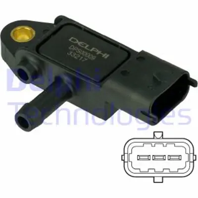 DELPHI DPS00009 Dpf Sensor - Fıat Grande Punto Idea Ford Ka Saab 9-3 Suzukı Splash Swıft Sx4 Opel Agıla Vec 13800T79J5 71747292 93187247 93194121