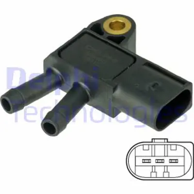 DELPHI DPS00013 Dpf Sensor - Mercedes A Class B Class C Class Cla Class Gla Class Glc Class R Class 01/06> A0071536028