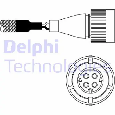 DELPHI ES10986-12B1 Oksıjen Sensoru - Bmw 5 Serıes E34 07/88>12/99 11781735710