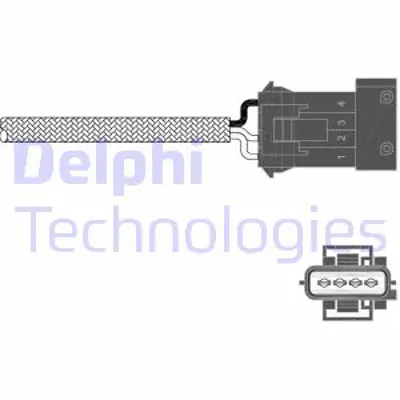 DELPHI ES11009-12B1 Oksıjen Sensoru - Saab 9-3; Volvo 940 93>02 4239588