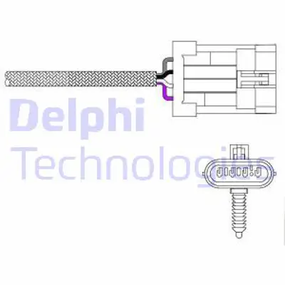 DELPHI ES20023-12B1 Oksıjen Sensoru - Acura Slx V6 / Daewoo Lanos L4 Leganza L4 / Honda Passport L4 Passport V6 / Isu 