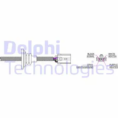 DELPHI ES20076-12B1 Oksıjen Sensoru - Mıtsubıshı Eclıpse Iı 2.0l; Galant V 2.0l; Galant Vı 2.0l 2.4l 2.5l; Lancer 2.0 MR578532
