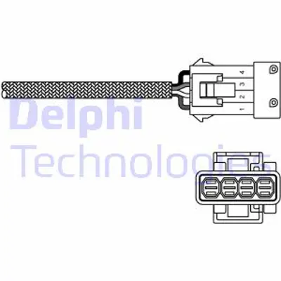 DELPHI ES20255-12B1 Oksıjen Sensoru - Peugeot 106 08/91>08/05 4662359 9636652280 99660615100