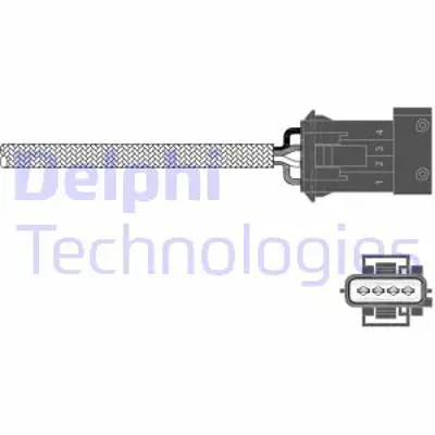 DELPHI ES20337-12B1 Oksıjen Sensoru - Saab 9-3 9-5; Porsche 911 03/95> 4662367 99360615100
