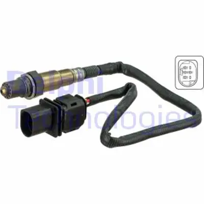 DELPHI ES20677-12B1 Oksıjen Sensoru Ã–n;Sol/Sag 1 Serıes3 Serıes5 Serıes6 Serıes7 Serıes03/2005 12/2013 11787540168