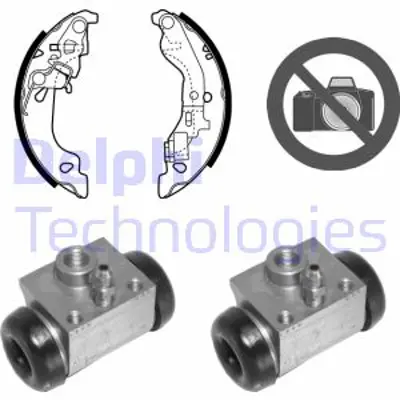 DELPHI KP1067 Fren Pabuc Kıtı Arka Fıat Punto Punto Van 07/99> 71740710