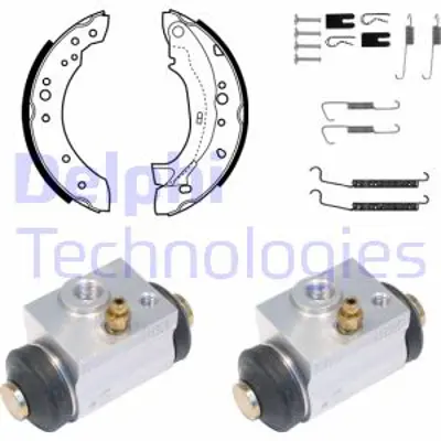 DELPHI KP1078 Fren Pabuc Kıtı Arka Cıtroen C2 C2 Enterprıse C3 C3 Plurıel / Peugeot 1007 04/02> 424233