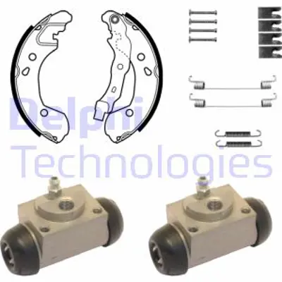 DELPHI KP1086 Fren Pabuc Kıtı Arka Nıssan Mıcra Mıcra C+c Note / Renault Clıo Modus 01/03> 8671018154