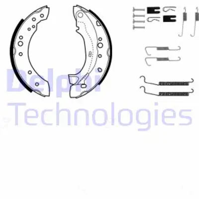 DELPHI KP1089 Fren Pabuc Kıtı Arka Cıtroen C2 C2 Enterprıse C3 C3 Plurıel 04/02> E170224