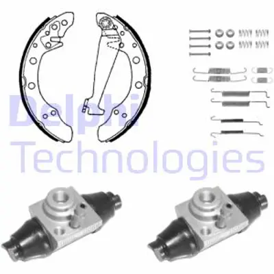 DELPHI KP1132 Fren Pabuc Kıtı Arka Vw Polo 05/97>08/05 