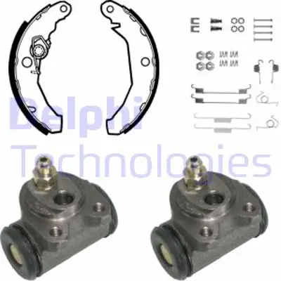 DELPHI KP734 Fren Pabuc Kıtı Arka Ford Fıesta 02/84>89 