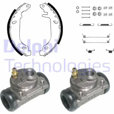 DELPHI KP823 Fren Pabuc Kıtı Arka Cıtroen Zx 03/91>06/92 42418R