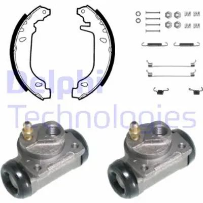 DELPHI KP828 Fren Pabuc Kıtı Arka Renault 19 07/88>11/95 8671003653