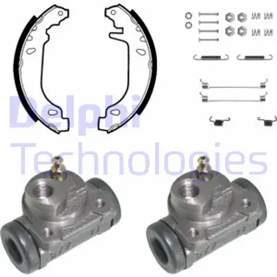 DELPHI KP829 Fren Pabuc Kıtı Arka Renault 21 03/87>94 7701205100