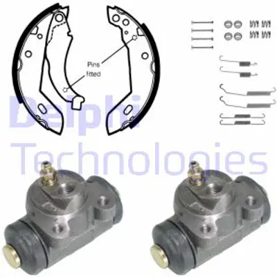 DELPHI KP833 Fren Pabuc Kıtı Arka Peugeot 205 02/83> 42417P
