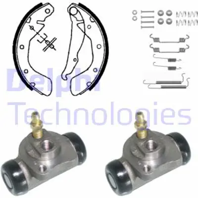 DELPHI KP852 Fren Pabuc Kıtı Arka Opel Astra Corsa 07/91>03/94 