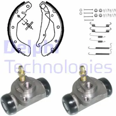 DELPHI KP854 Fren Pabuc Kıtı Arka Opel Astra 09/91> 